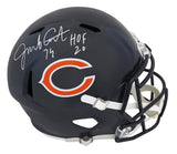 Jim Covert Signed Chicago Bears Riddell Full Size Speed Replica Helmet w/HOF'20