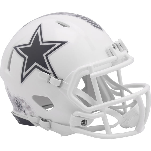 Dallas Cowboys 2024 Salute to Service Riddell Speed Mini Football Helmet NFL
