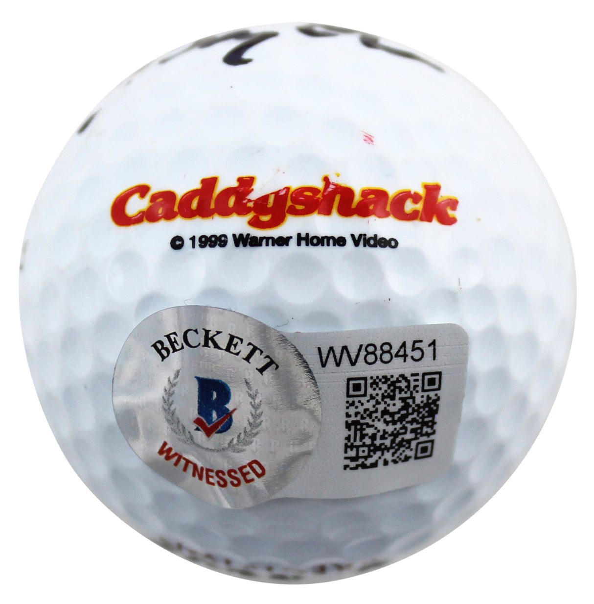 Chevy Chase Authentic Signed Caddyshack Logo Dunlop Golf Ball BAS Wit #WV88451