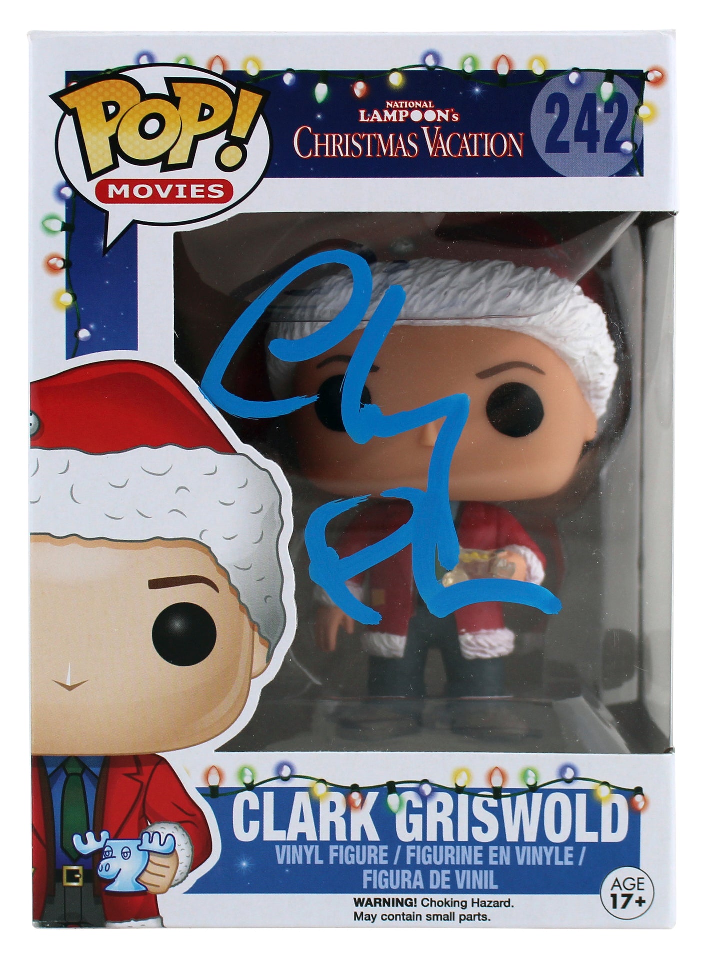 Chevy Chase Christmas Vacation Signed Funko Pop Vinyl Figure BAS Wit #WA33651