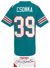 Larry Csonka Signed Teal Custom Football Jersey