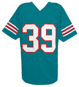 Larry Csonka Signed Teal Custom Football Jersey