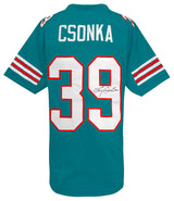 Larry Csonka Signed Teal Custom Football Jersey