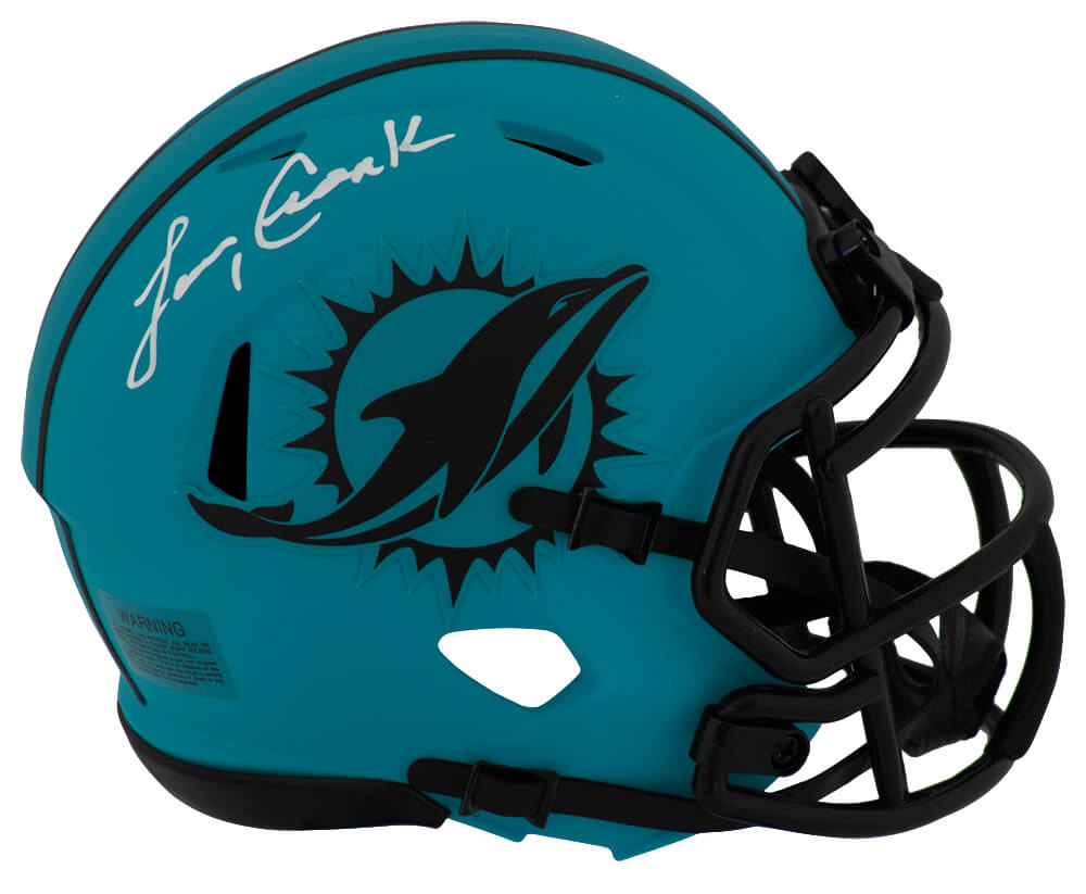 Larry Csonka Signed Miami Dolphins RAVE Riddell Speed Mini Helmet