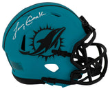 Larry Csonka Signed Miami Dolphins RAVE Riddell Speed Mini Helmet