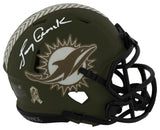 Larry Csonka Signed Miami Dolphins 2022 SALUTE Riddell Speed Mini Helmet
