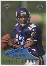 Daunte Culpepper Signed Vikings 1999 Collector's Edge Odyssey Rookie Football Card #83