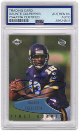 Daunte Culpepper Signed 1999 Edge Odyssey (1st Quarter) Rookie Football Card #83 - (PSA Encapsulated)