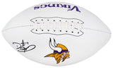 Daunte Culpepper Signed Minnesota Vikings Logo Franklin White Football