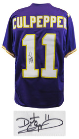 Daunte Culpepper Signed Purple T/B Custom Football Jersey