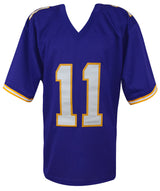 Daunte Culpepper Signed Purple Throwback Custom Football Jersey w/3x Pro Bowl