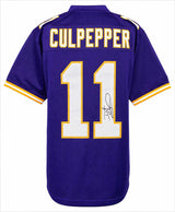 Daunte Culpepper Signed Purple Throwback Pro Style Custom Football Jersey