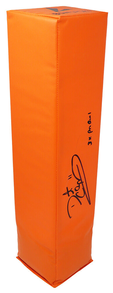 Daunte Culpepper Signed Orange Endzone Football Pylon w/3x Pro Bowl