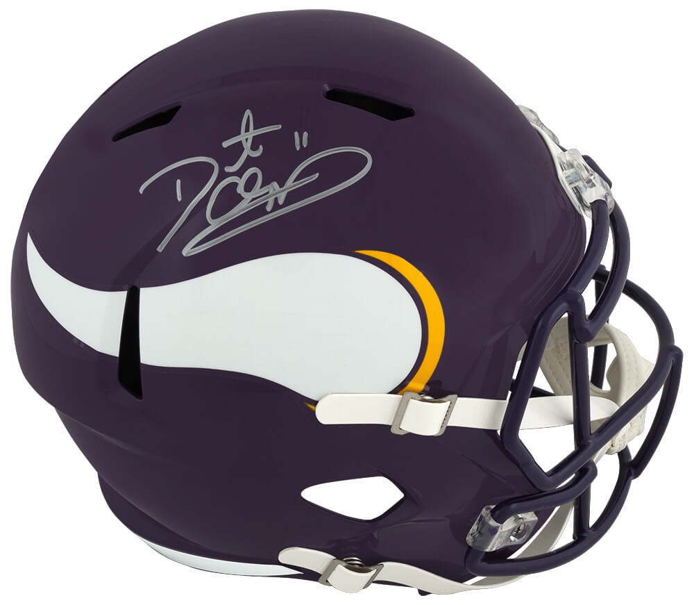 Daunte Culpepper Signed Minnesota Vikings Throwback Riddell Full Size Speed Replica Helmet