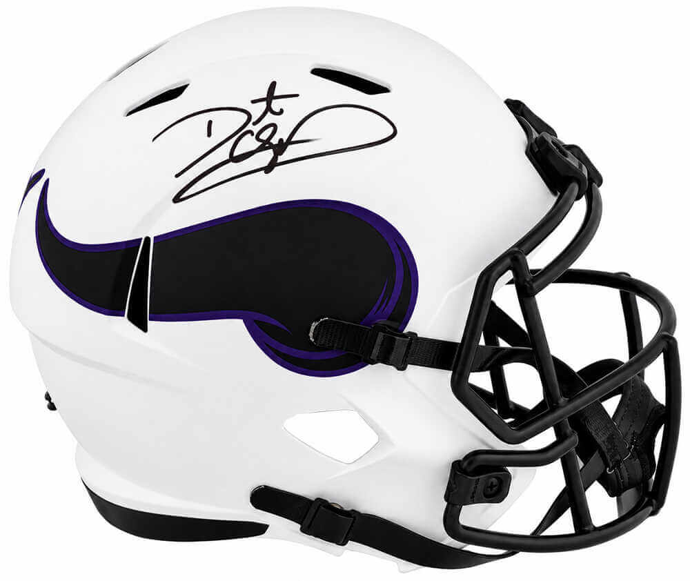 Daunte Culpepper Signed Minnesota Vikings LUNAR Riddell Full Size Speed Replica Helmet