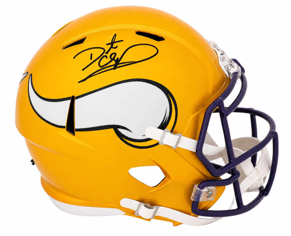 Daunte Culpepper Signed Minnesota Vikings FLASH Riddell Full Size Speed Replica Helmet