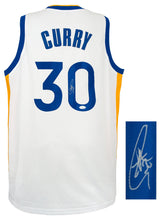 Stephen Curry Signed White Custom Basketball Jersey - (JSA)