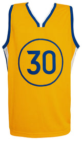 Stephen Curry Signed Yellow Custom Basketball Jersey - (Beckett)