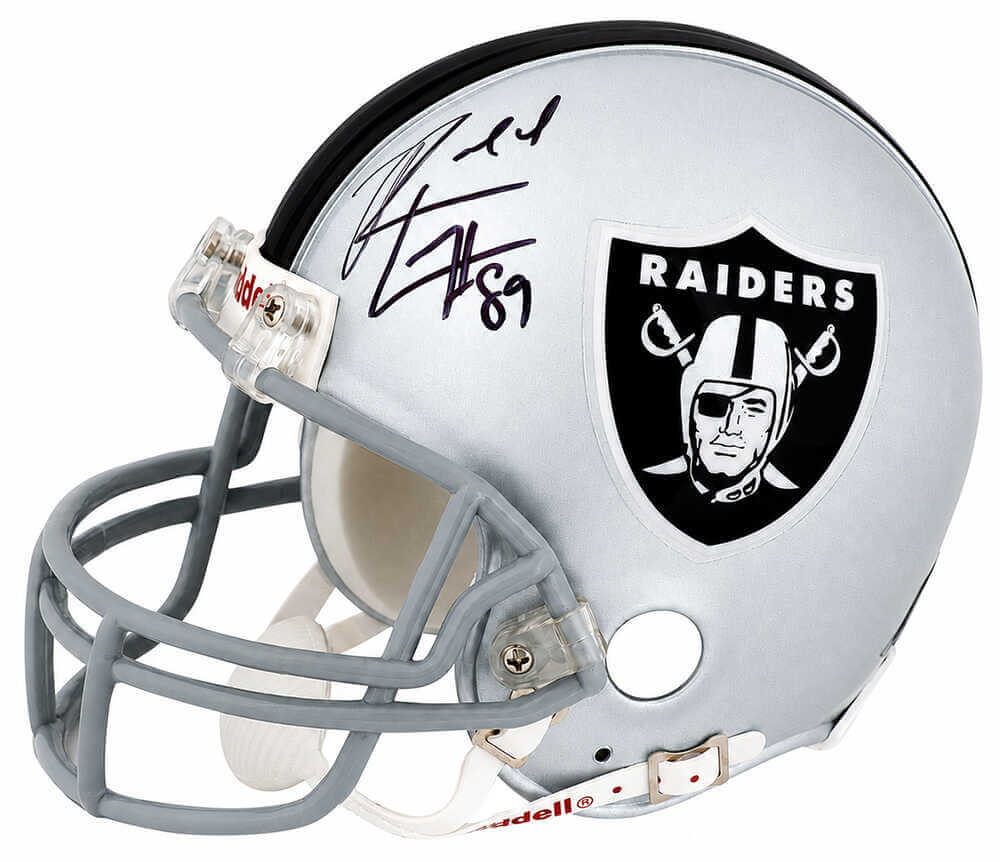 Ronald Curry Signed Raiders Riddell (VSR4) Mini Helmet