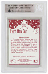 John Cusack Signed 1988 Pacific Eight Men Out Trading Card #12 - (Beckett Encapsulated)