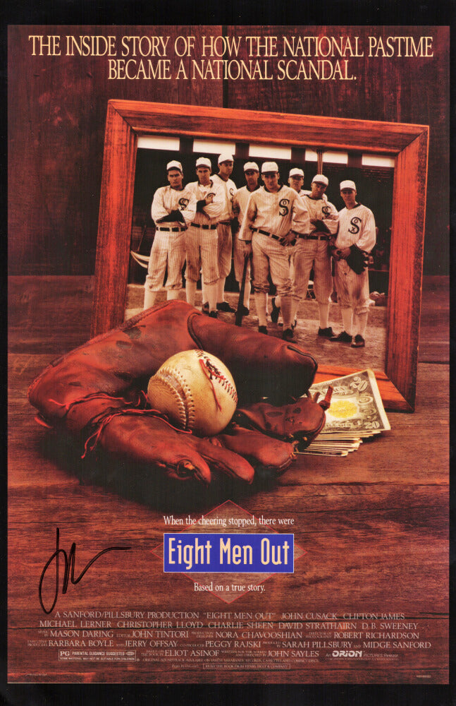 John Cusack Signed Eight Men Out 11x17 Movie Poster