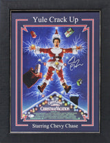 Chevy Chase Christmas Vacation Authentic Signed 12x18 Framed Photo BAS Witnessed