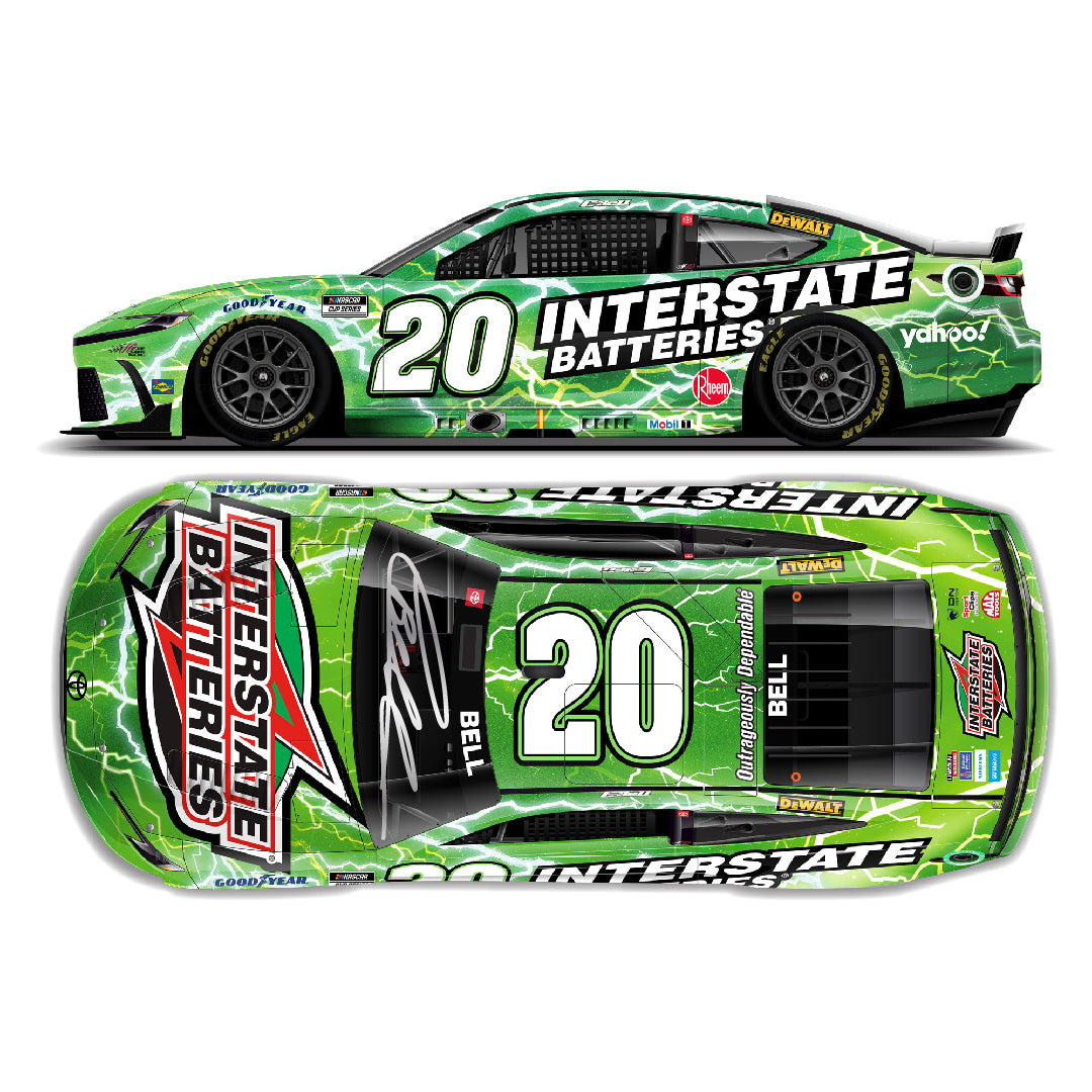 PRE-ORDER Christopher Bell Signed 2024 Interstate Batteries 1:24 Diecast Car (PA)