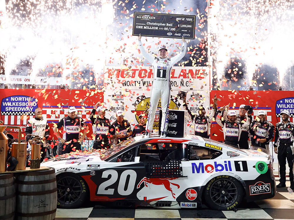 Exclusive | PRE-ORDER Christopher Bell Signed 2025 Mobil 1 All-Star Win | Raced Version | 1:24 Diecast Car (PA)