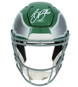 Saquon Barkley Autographed Philadelphia Eagles Kelly Green 2023 Alternate Speedflex Authentic Helmet Beckett Witnessed