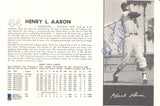 Hank Aaron Autographed 5x8 Magazine Page Photo Milwaukee Braves "Best Wishes" Vintage Playing Days Signature Beckett BAS #D12767