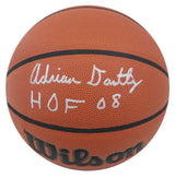 Adrian Dantley Signed Wilson Indoor/Outdoor Basketball w/HOF'08