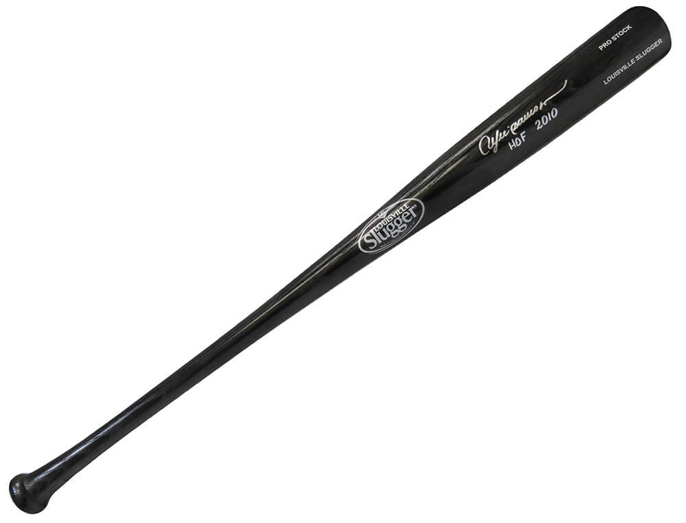 Andre Dawson Signed Louisville Slugger Black Baseball Bat w/HOF 2010