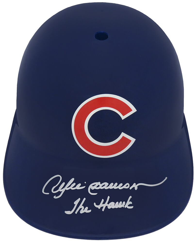 Andre Dawson Signed Chicago Cubs Souvenir Replica Batting Helmet w/The Hawk