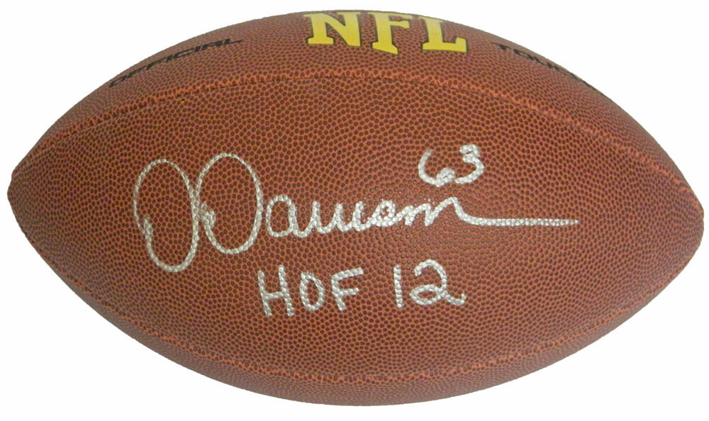 Dermontti Dawson Signed Wilson Touchdown Full Size NFL Football w/HOF 12