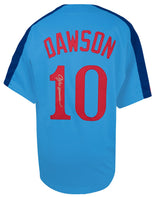 Andre Dawson Signed Baby Blue Throwback Custom Baseball Jersey