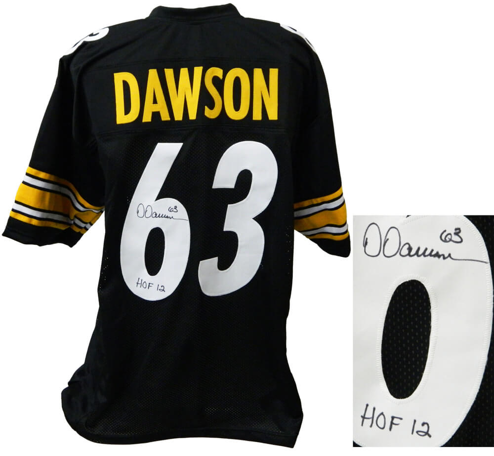 Dermontti Dawson Signed Black Custom Football Jersey w/HOF'12
