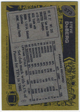 Steve Deberg Signed Tampa Bay Buccaneers 1986 Topps Football Trading Card #373