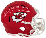 Steve DeBerg Signed Kansas City Chiefs Riddell Full Size Speed Replica Helmet w/34,241 Yds, 196 TDs