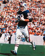 Joe DeLamielleure Signed Buffalo Bills Blue Jersey Action 16x20 Photo w/HOF'03