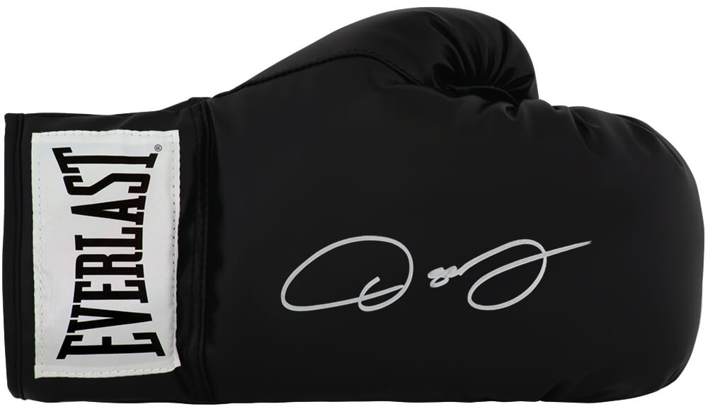 Oscar De La Hoya Signed Everlast Black Full Size Boxing Glove