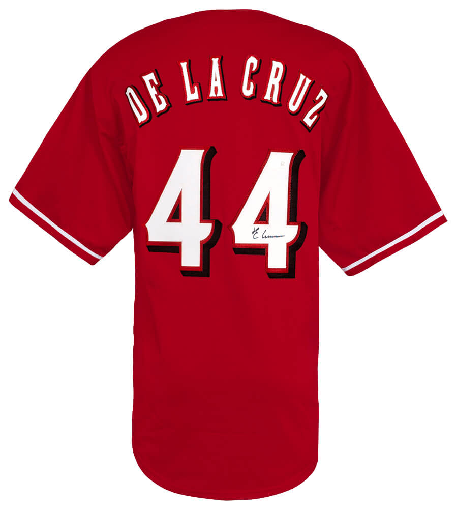 Elly De La Cruz Signed Red Custom Baseball Jersey - (Beckett)