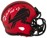 Joe DeLamielleure Signed Buffalo Bills RAVE Riddell Speed Mini Helmet w/HOF'03