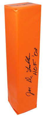 Joe DeLamielleure Signed Orange Endzone Football Pylon w/HOF'03