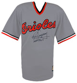 Rick Dempsey Signed Baltimore Orioles Gray Majestic Replica Baseball Jersey w/MVP 83 WS