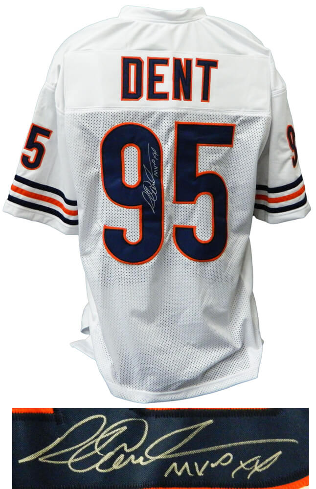 Richard Dent Signed White Custom Football Jersey w/MVP XX