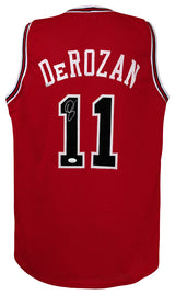 DeMar DeRozan Signed Red Custom Basketball Jersey - (JSA)