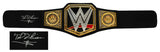 Ted DiBiase Signed WWE World Championship Replica Wrestling Belt