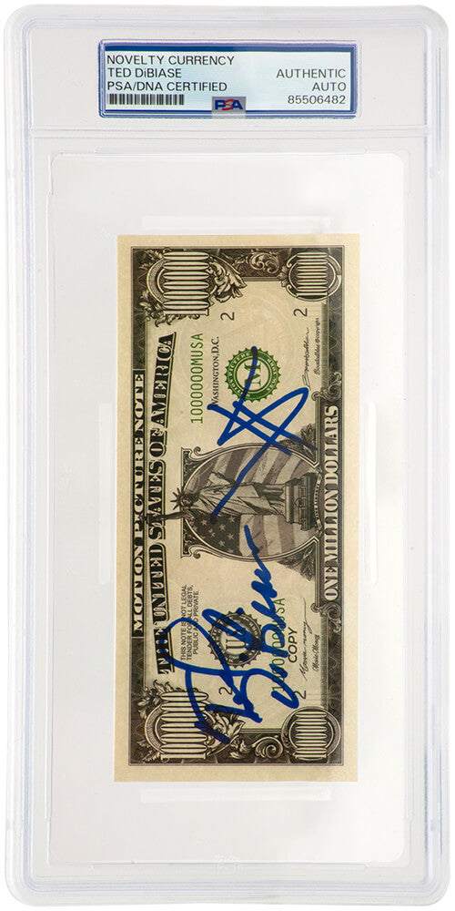 Ted DiBiase Signed ($1M) One Million Dollar Novelty Bill - (PSA Encapsulated)