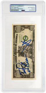 Ted DiBiase Signed ($1M) One Million Dollar Novelty Bill - (PSA Encapsulated)