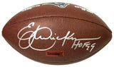 Eric Dickerson Signed Rams Logo Wilson Football w/HOF'99